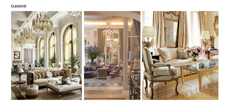Referências de decoração no estilo Clássico